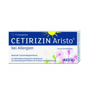 CETIRIZIN Aristo bei Allergien 10 mg Filmtabletten